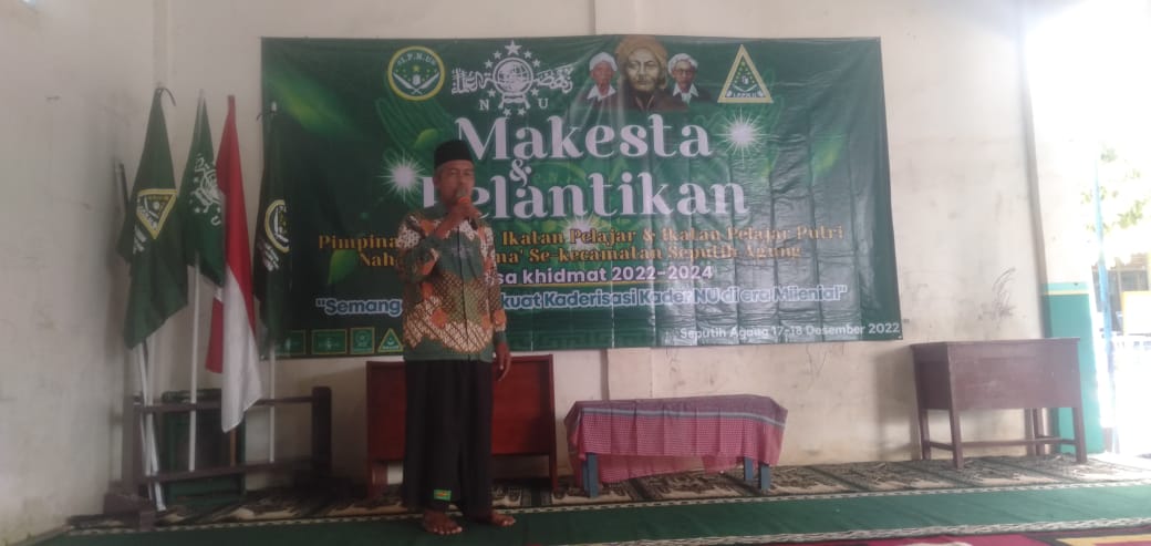 Menghadiri undangan Pangajian dalam Rangka Makesta dan Pelantikan Pimpinan Ranting Ikatan Pelajar dan Ikatan Pelajar Putri NU Se-Kecamatan Seputih Agung di Yayasan Al Atiq Kampung Simpang Agung( Sabtu, 19 Desember 2022)