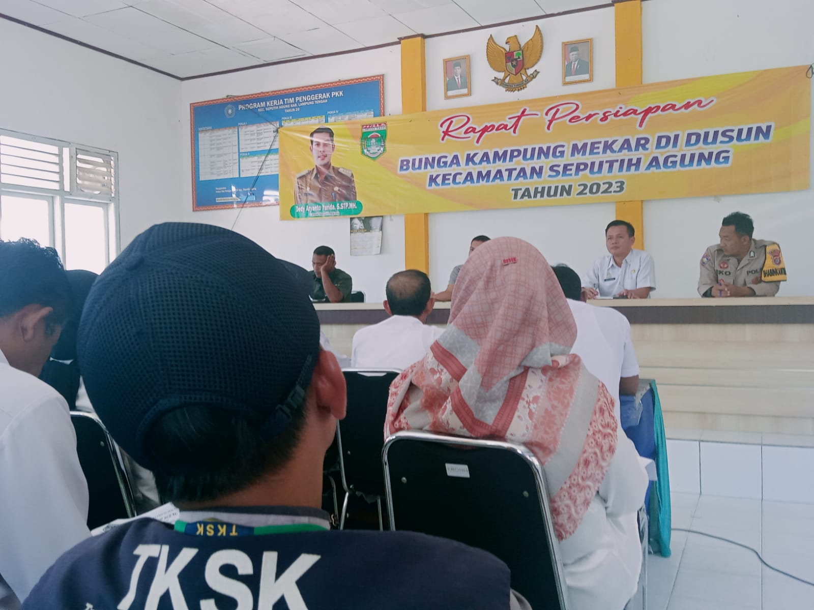 Rapat Persiapan Bunga Kampung Mekar di Dusun Kecamatan Seputih Agung tahun 2023 di Auala Kecamatan Seputih Agung (Rabu, 05 April 2023)