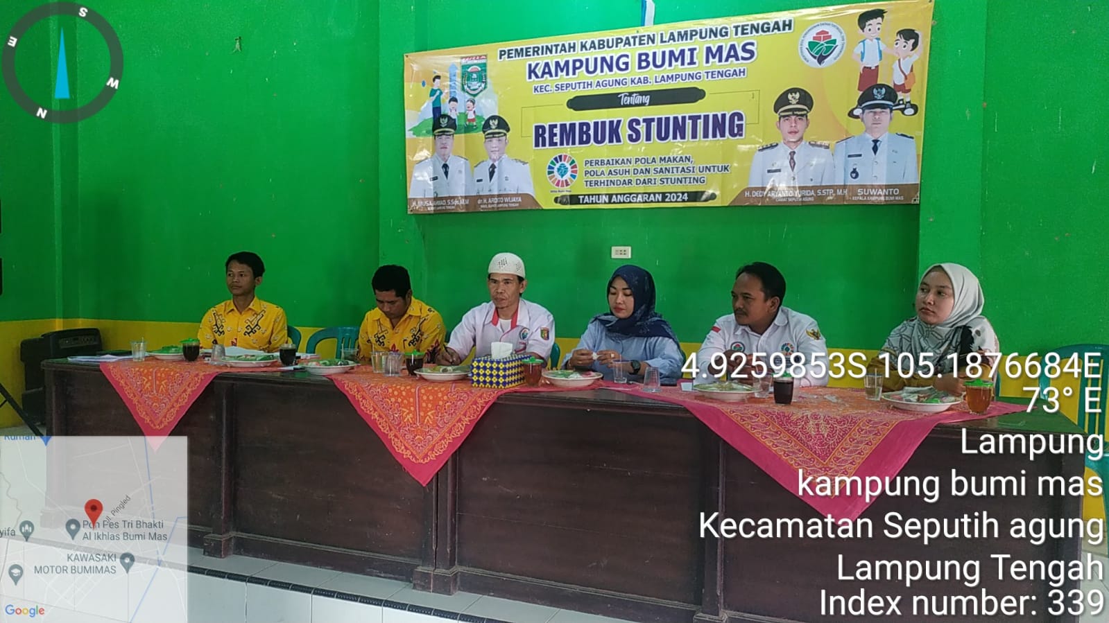 Rembuk Stunting Tahun Anggaran 2024 di Balai Kampung Bumi Mas (JUm'at, 11 Agustus 2023)