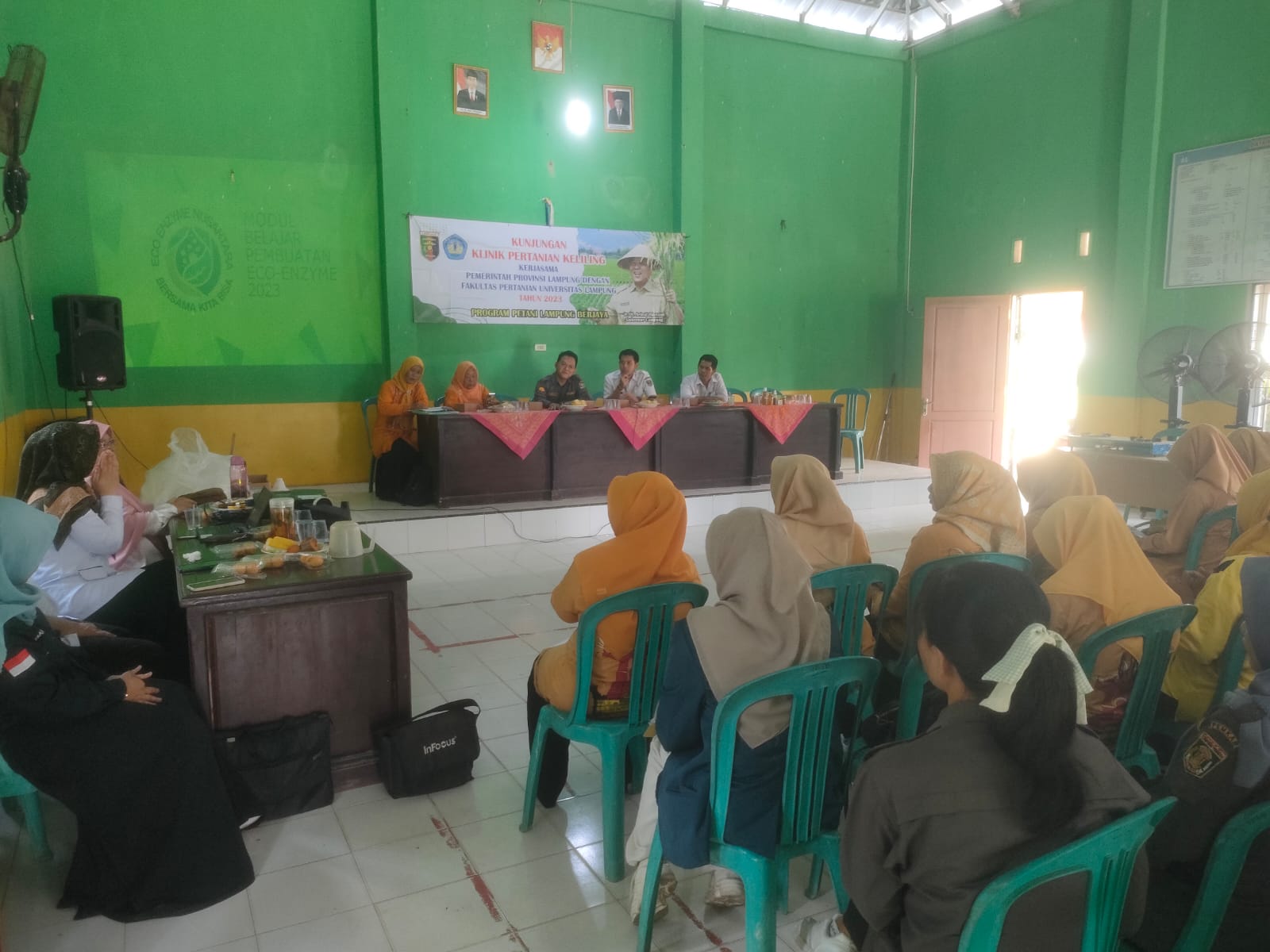 Kunjungan klinik pertanian keliling di Balai Kampung Bumi MAs (Rabu, 09 Agustus 2023)