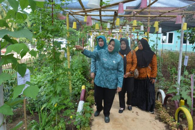 Ketua TP PKK Lamteng Lakukan Peninjauan di Kampung Muji Rahayu (Selasa, 11 Oktober 2022)