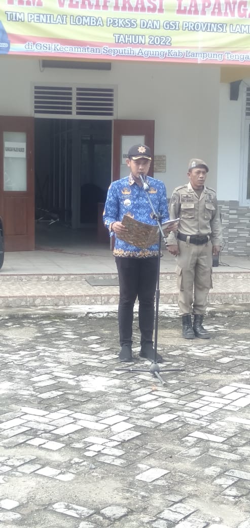 Upacara Memperingati Hari Pahlawan Nasional di Halaman Kantor Kecamatan Seputi Agung (Kamis, 10 November 2022)