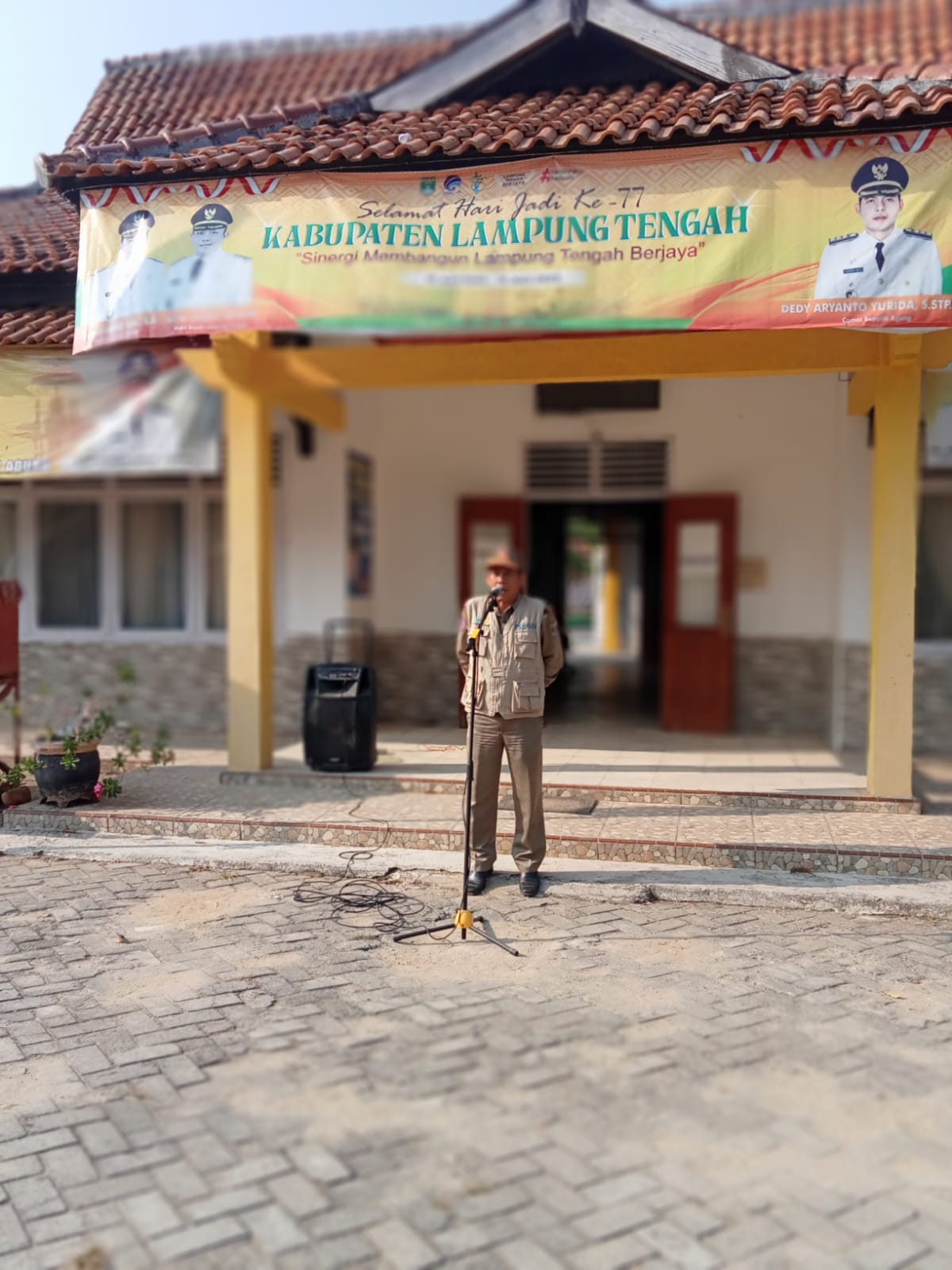 Apel Mingguan Di Halaman Kantor Kecamatan Seputih agung (Senin, 04 September 2023)