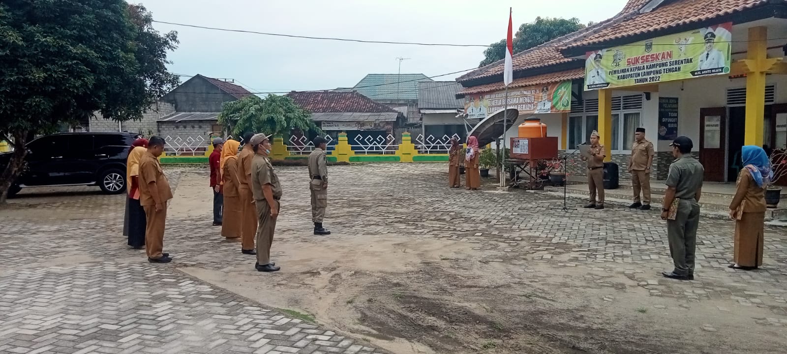 Apel MIngguan di Halaman Kantor Kecamatan Seputih Agung (Senin, 10 Oktober 2022)