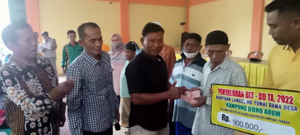 Penyaluran Bantuan Langsung Tunai Dana Kampung (BLT-DK) Tahun 2022 Kampung Endang Rejo, Harapan Rejo, Dono Arum dan Gayau Sakti (Kamis, 08 Desember 2022)