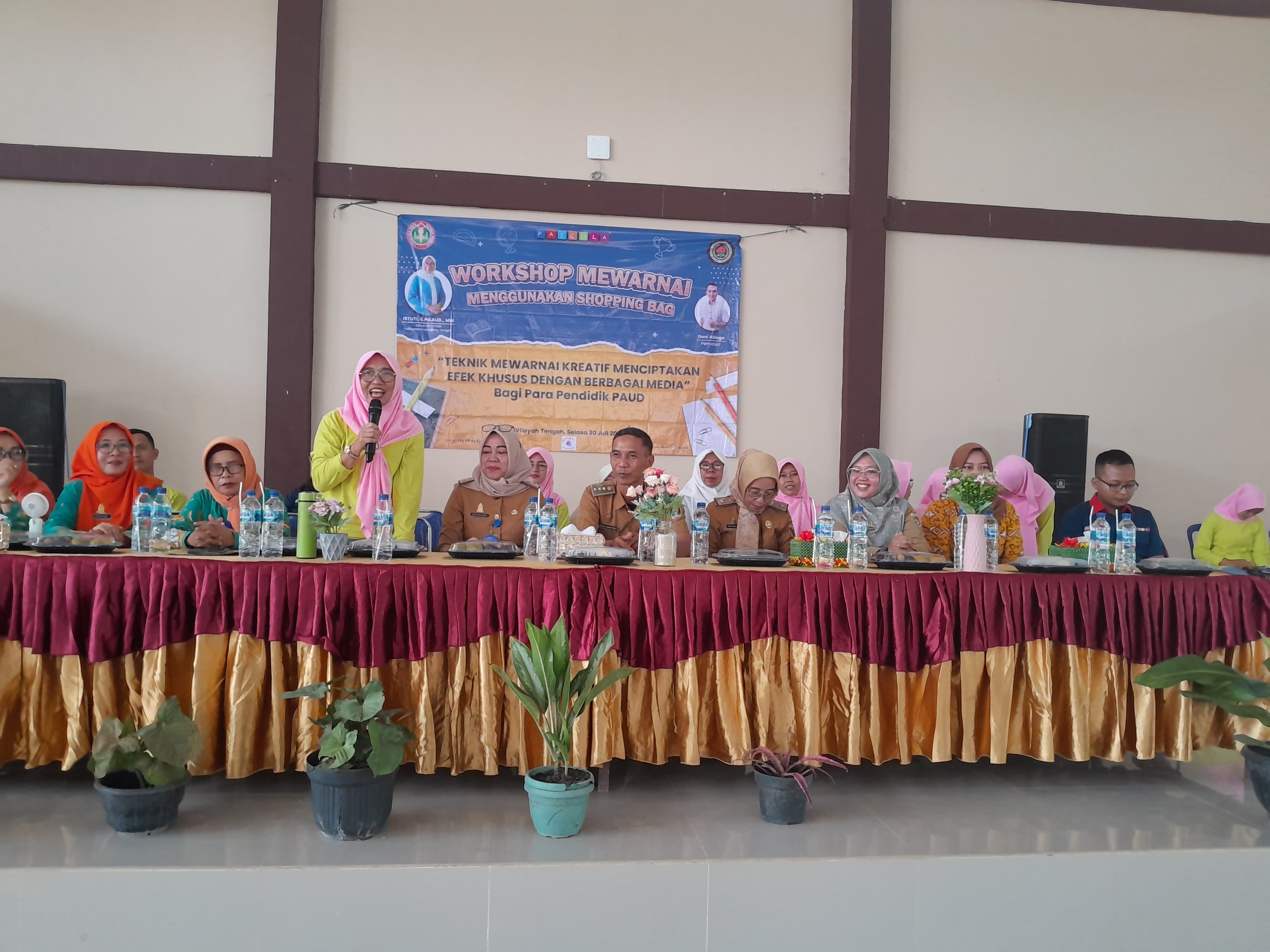 Menghadiri Undangan Workshop Mewrnai PAUD di SMAN  Seputih Agung (selasa, 30 Juli 2024)