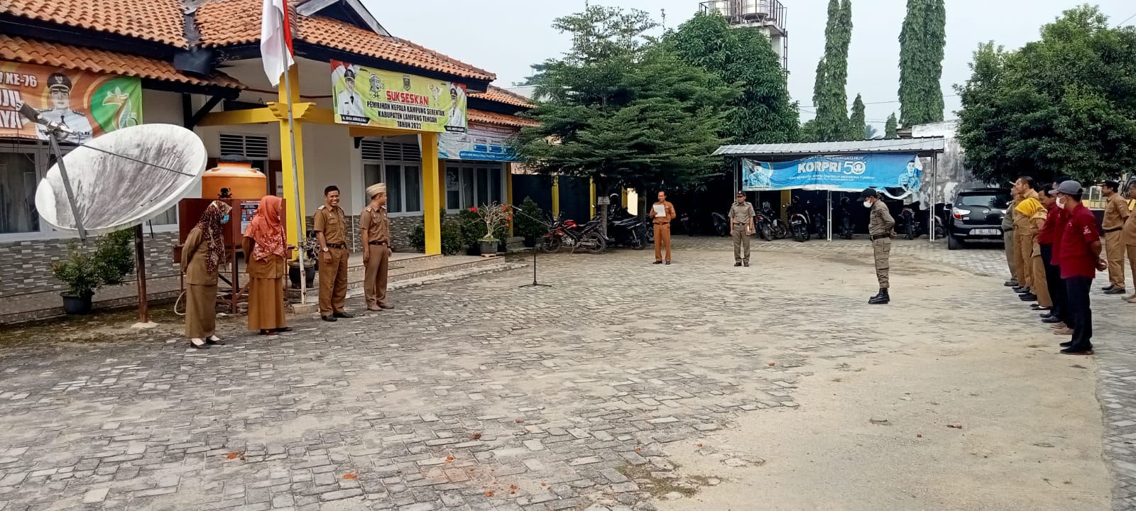 Apel MIngguan di Halaman Kantor Kecamatan Seputih Agung (Senin, 19 September 2022)