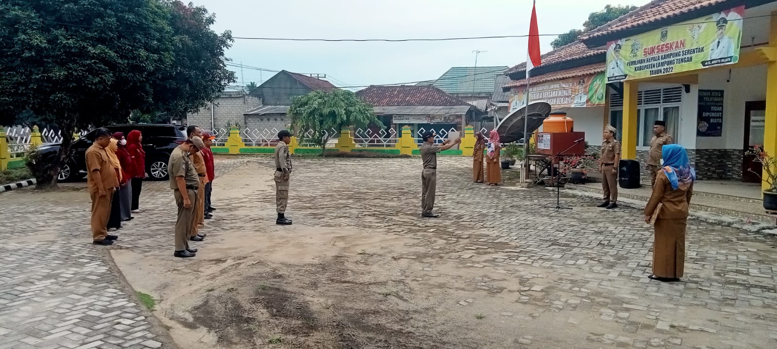 Apel MIngguan di Halaman Kantor Kecamatan Seputih Agung (Senin, 10 Oktober 2022)