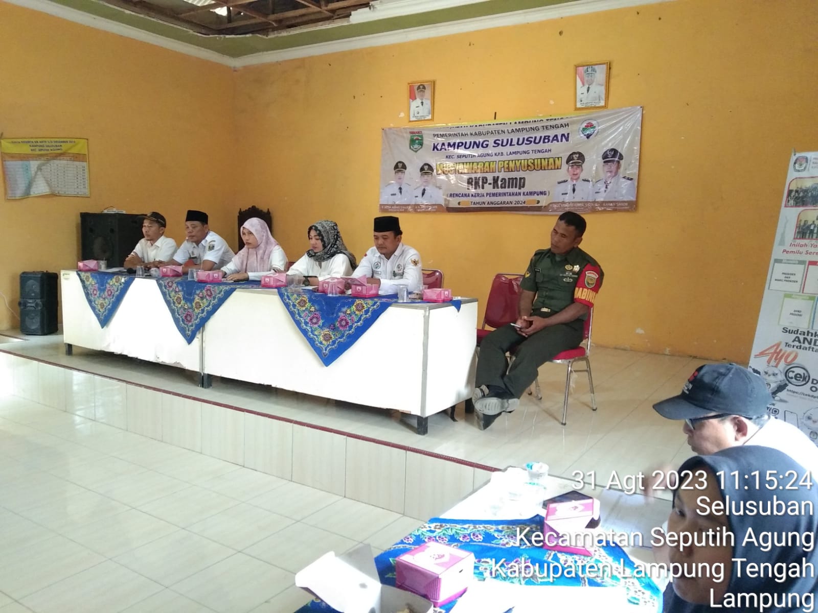 Musyawarah RKP & rembuk stanting tahun anggaran 2024 kampung sulusuban (Kamis, 31 Agustus 2023)