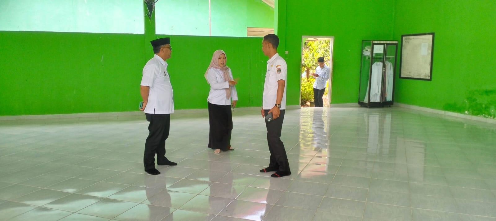 Koordinasi dan Cek Lokasi persiapan terkait Lomba UKS Tingkat Provinsi di SMP 1 N Seputih Agung (Rabu. 07 Agustus 2024)