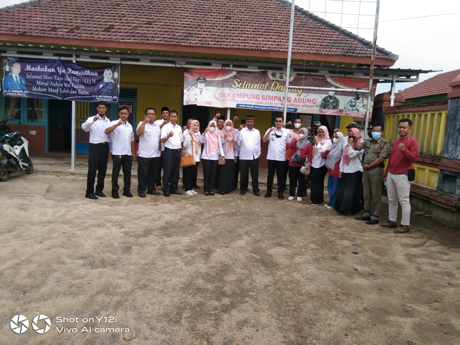 Verifikasi SANITASI TOTAL BERBASIS MASYARAKAT..dari Dinkes Provinsi Lampung di Kampung SImpang Agung