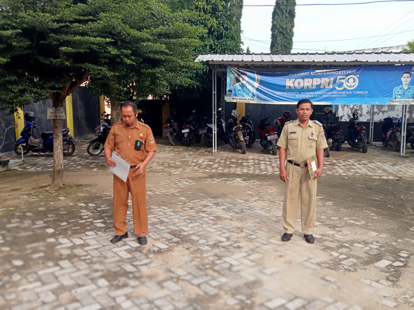 Apel MIngguan di Halaman Kantor Kecamatan Seputih Agung