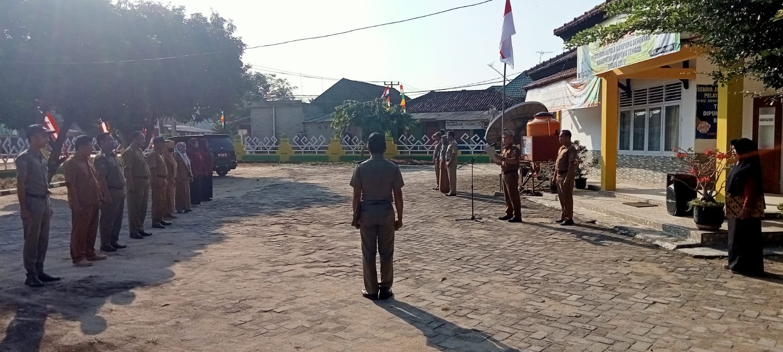 Apel Mingguan (Senin, 08 Agustus 2022) di Halaman Kantor Kecamatan Seputih Agung