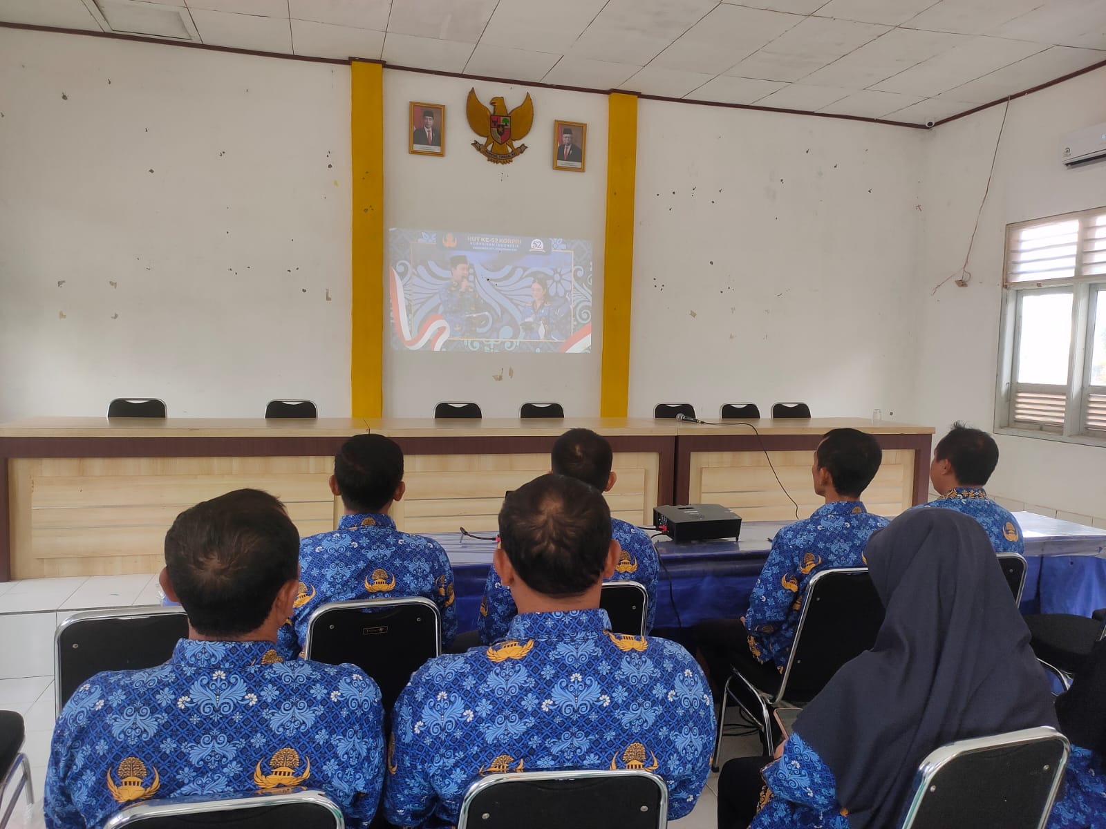 -	Daring acara puncak HUT ke-52 KORPRI Tahaun 2023 Kabupaten Lampung Tengah di Aula Kecamatan Seputih Agung (Rabu, 29 November 2023)