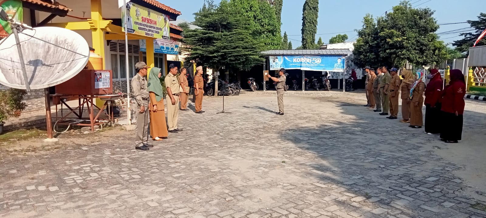 Apel Mingguan (Senin, 08 Agustus 2022) di Halaman Kantor Kecamatan Seputih Agung