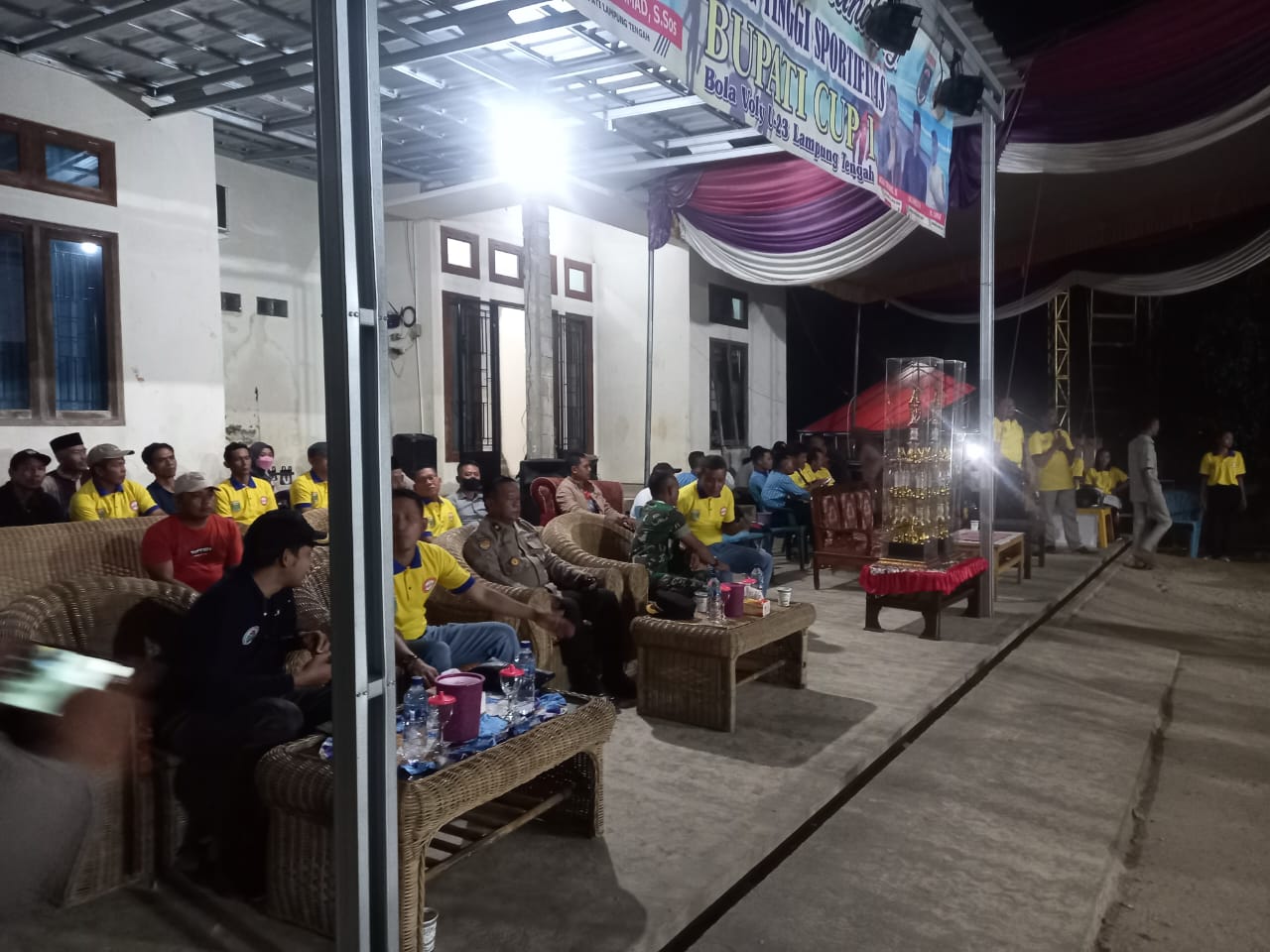 Pembukaan Kompetisi Voly Ball..Bupati Lampung Tengah Cup 1 di Kampung Endang Rejo