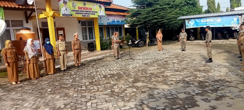 Apel Mingguan (Senin, 29 Agustus 2022) di Halaman Kantor Kecamatan Seputih Agung