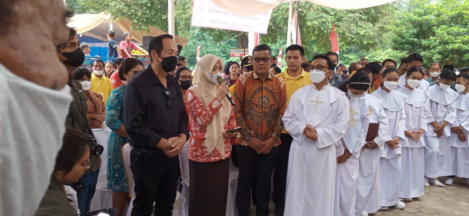 menghadiri undangan di Gereja Kampung Gayau Sakti (Sabtu, 17 September 2022)