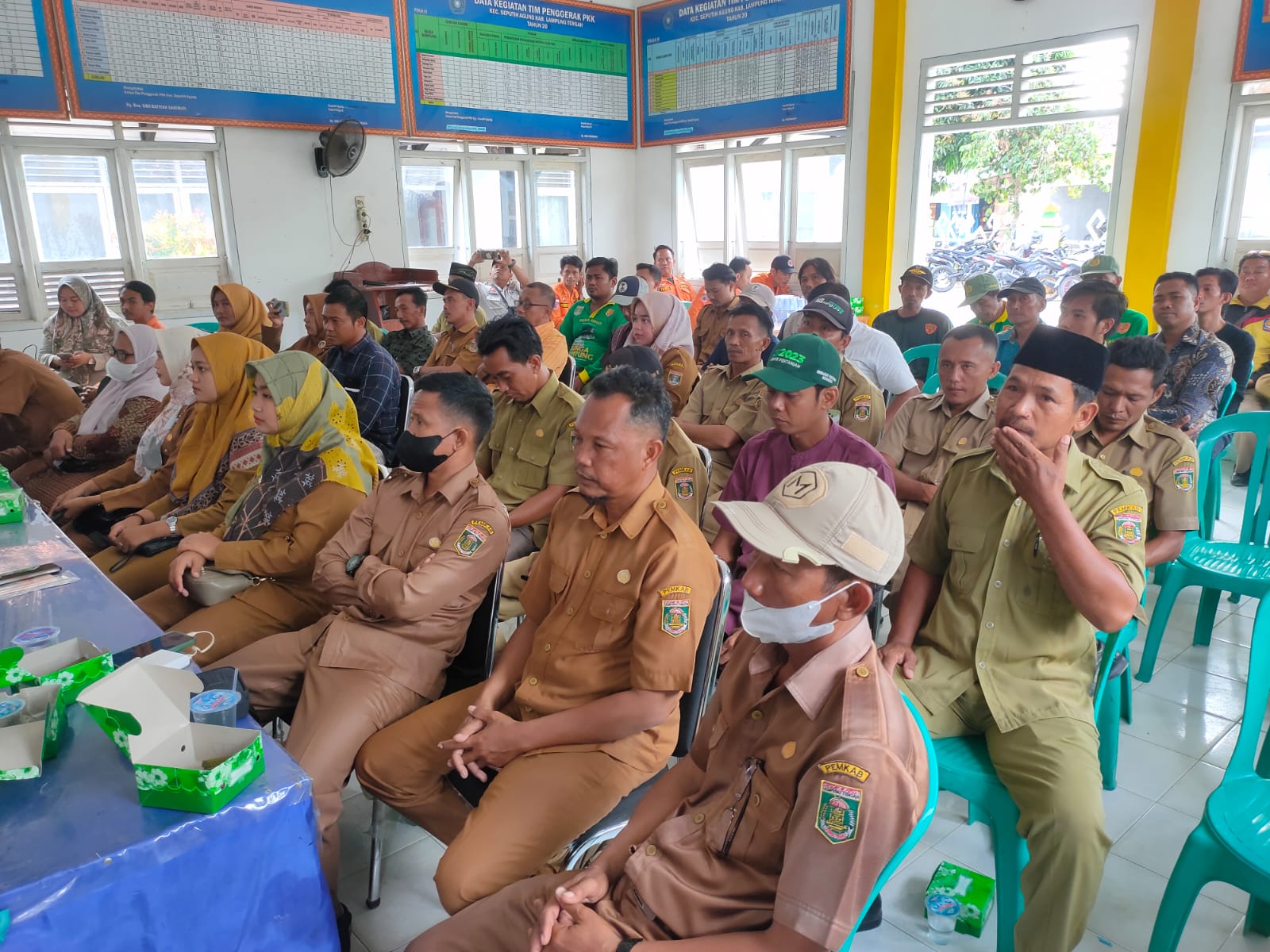 Penguatan Kapasitas Kawasan untuk Pencegahan dan kesiapsiagaan Bencana di Kecamatan Seputih Agung oleh BPBD Kabupaten Lampung Tengah di Auala Kecamatan Seputih Agung (Selasa, 22 Agustus 2023)