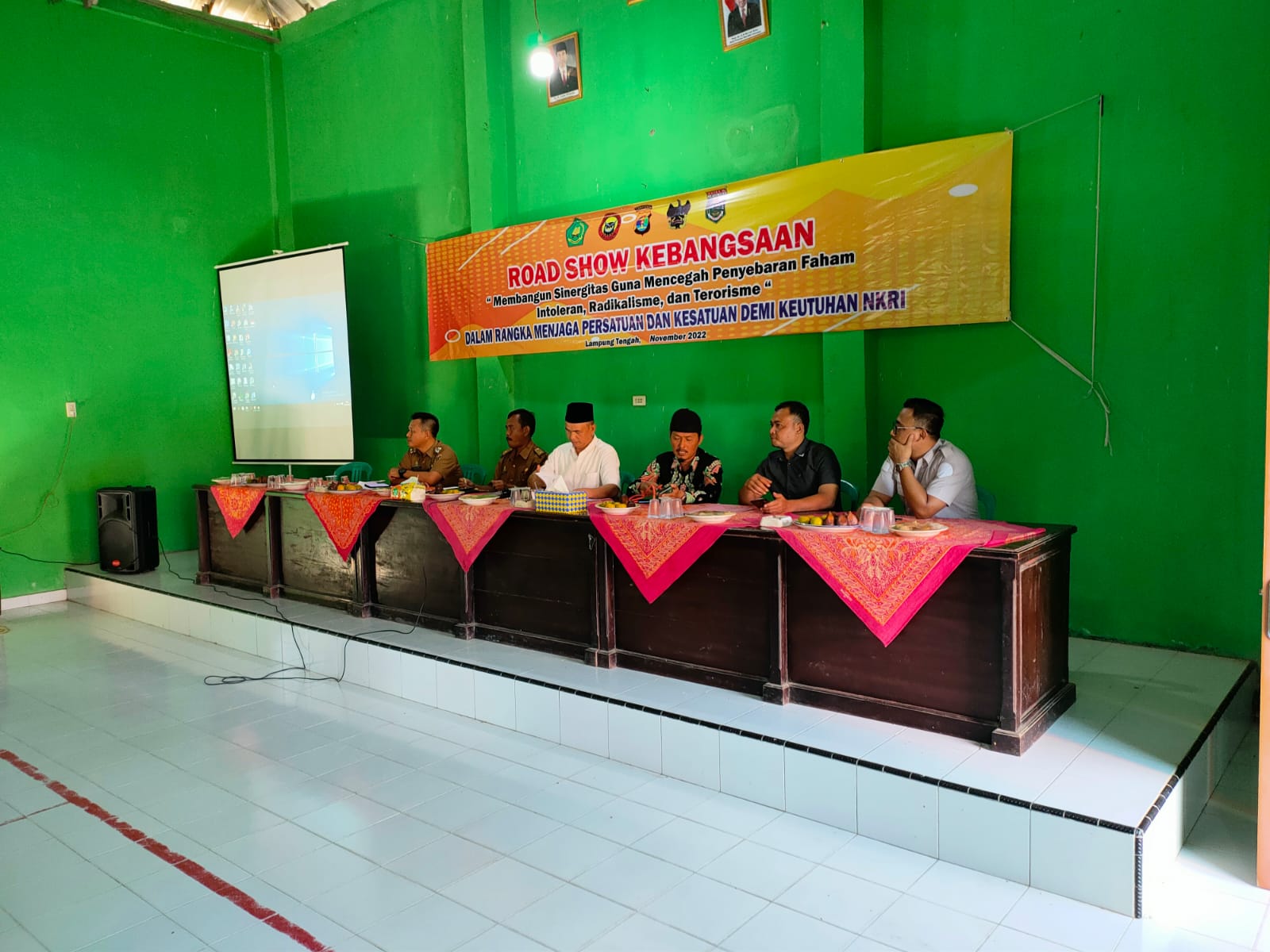 Road Show Kebangsaan , Membangun Sinergitas Guna Mencegah Penyebaran Faham Intoleran, Radikalisme, dan Terorisme, Dalam Rangka Menjaga Persatuan Dan Kesatuan Demi Keutuhan NKRI di Balai Kampung Bumi Mas (22 November 2022)