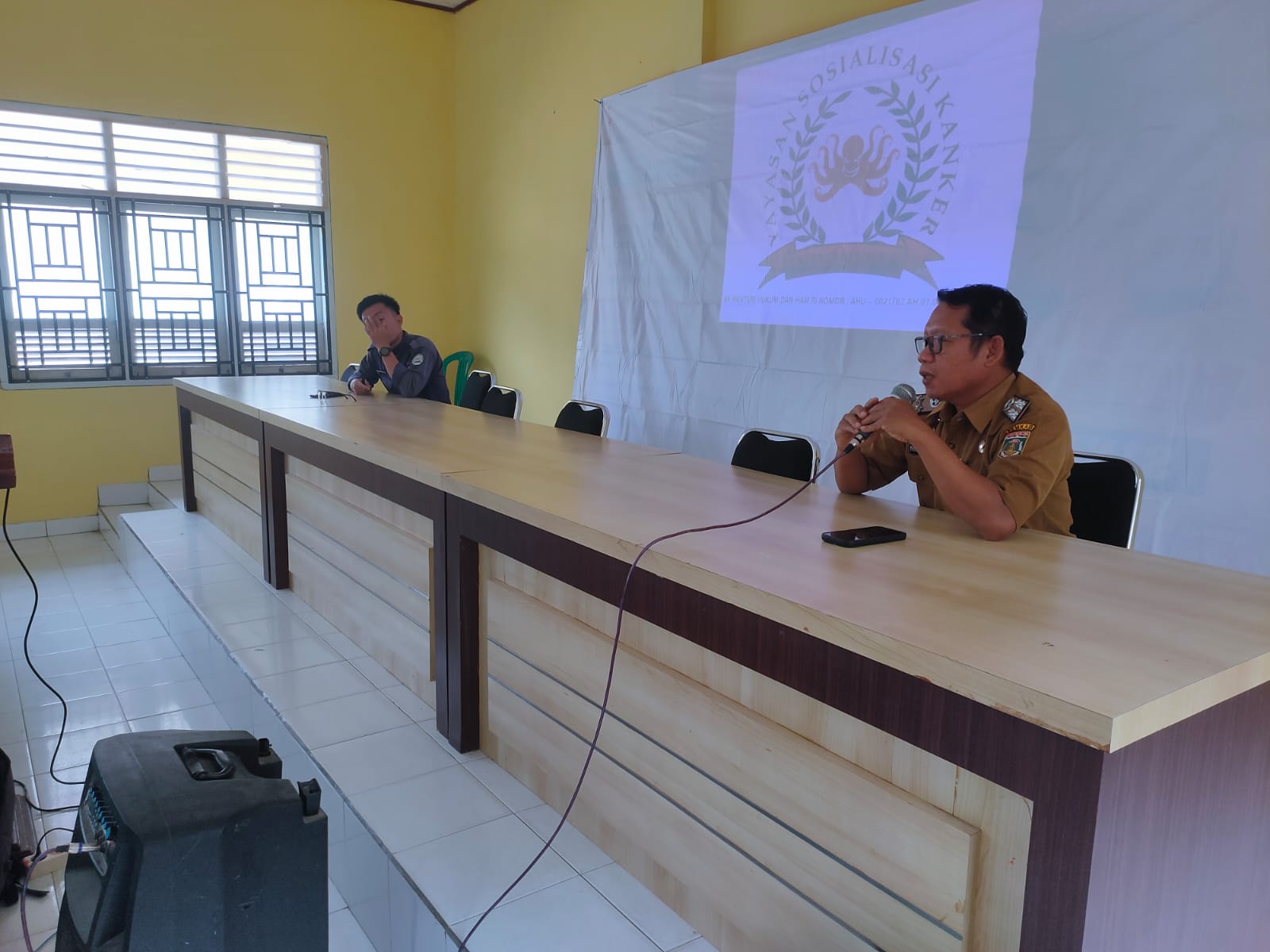 Sosialisasi Penyakit Kanker dari dinas Kesehatan di Aula Kecamatan Seputih Agung (Senin, 05 Agustus 2024)