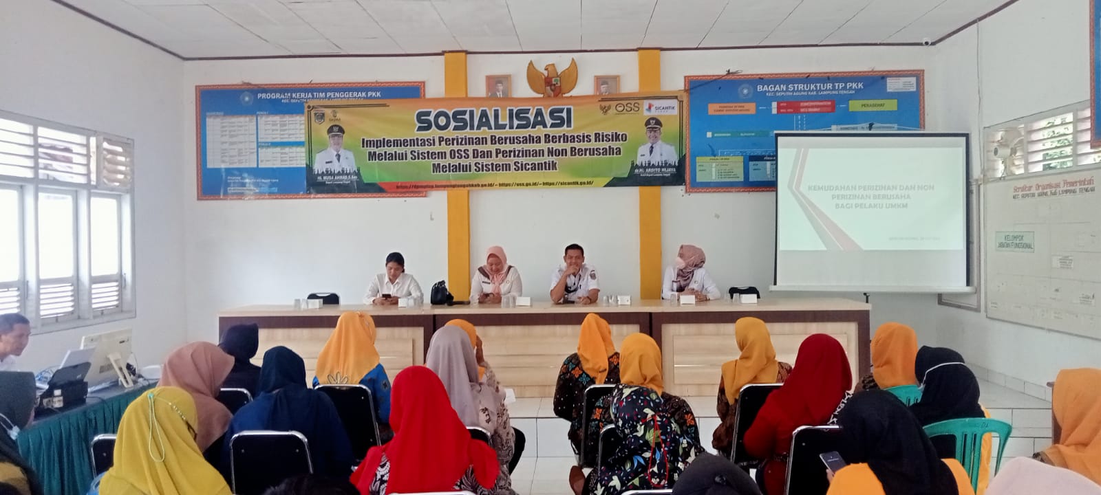 Sosialisasi Implementasi Perizinan Berusaha Berbasis Resiko melalui Sistem OSS dan Perizinan Non Berusaha Melalui Sistem Sicantik