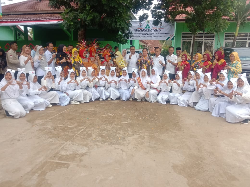 Penilain Lomba Sekolah Sehat Kesehatan Sekolah Madrasah Tingkat Provinsi Lampung Tahun 2024 di SMPN 1 Seputih Agung (Kamis, 09 Agustus 2024)