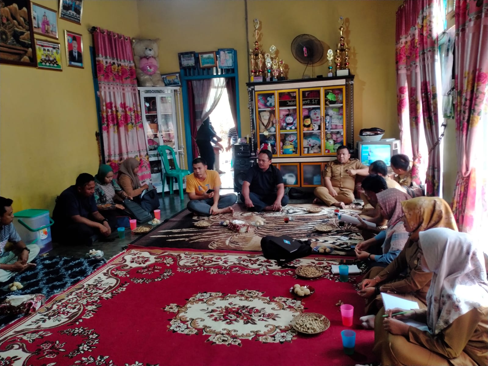 Rapat dengan Kepala Kampung dan Sekretaris Kampung Se-Kecamatan Seputih Agung di Kampung SImpang Agung (Senin, 16 Januari 2023)