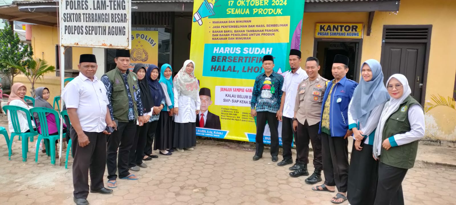 Sosialisasi Produk bersertifikat di Pasar Simpang Agung (Kamis, 16 Maret 2023)