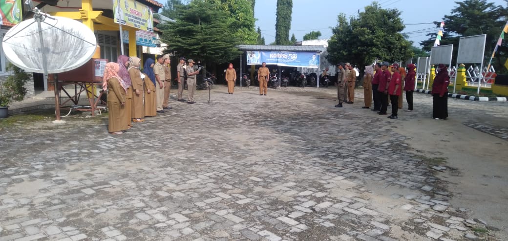 Apel Mingguan (Senin, 01 Agustus 2022) di Halaman Kantor Kecamatan Seputih Agung