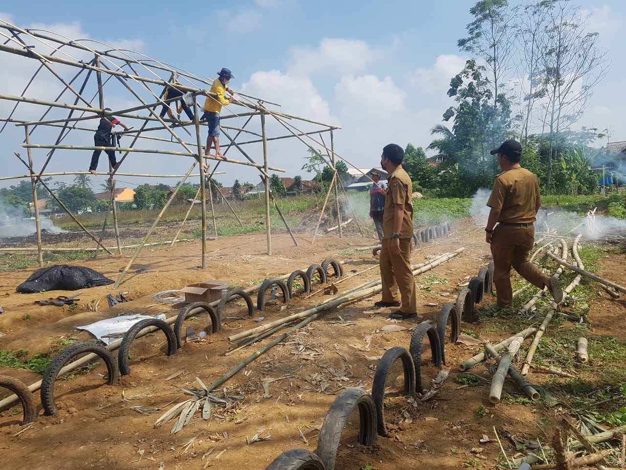 Monitoring pembuatan Hidropark kampung sulusuban