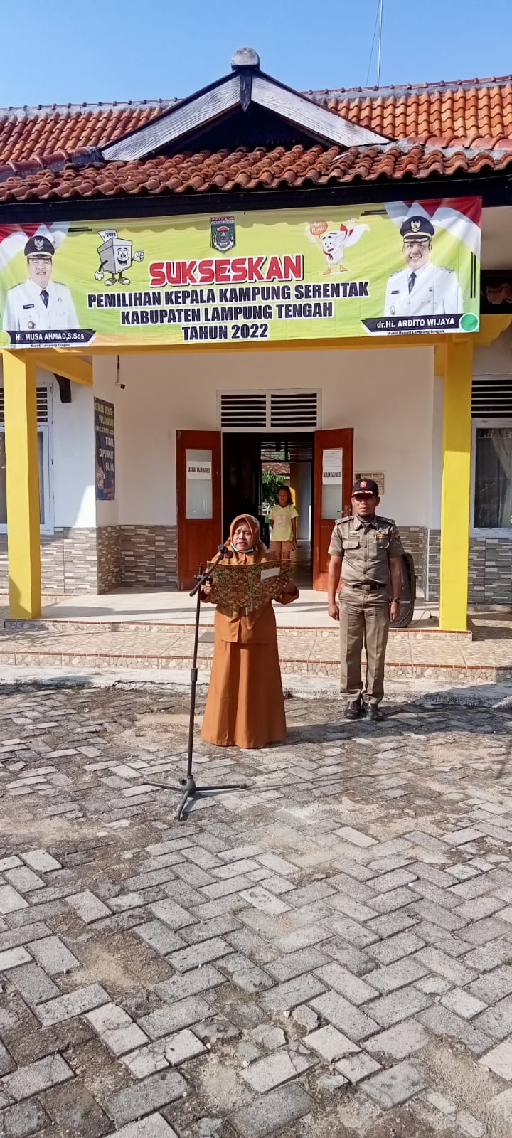 Apel Mingguan (Senin, 25Juli 2022) di Halaman Kantor Kecamatan Seputih Agung