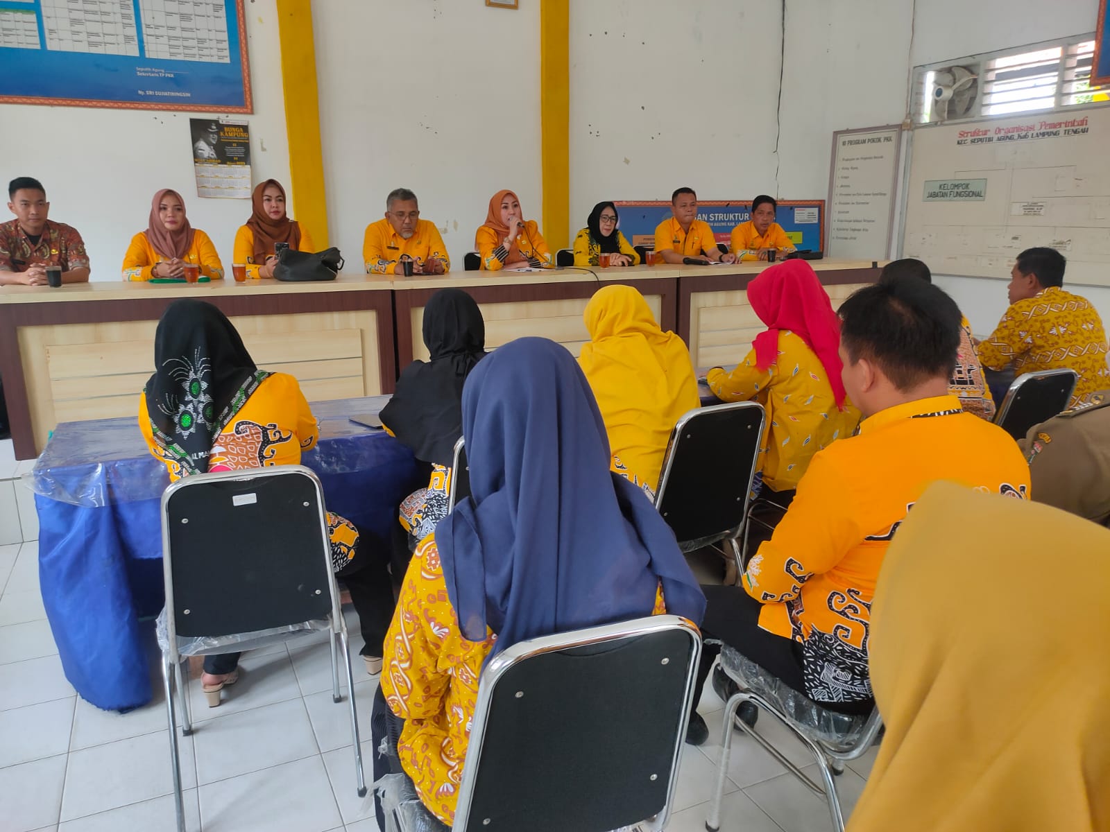 Monitorin dan evaluasi Inspektorat tim irban III Lampung Tengah di Aula Kecamatan Seputih Agung (Jum'at, 20 Januari 2023)