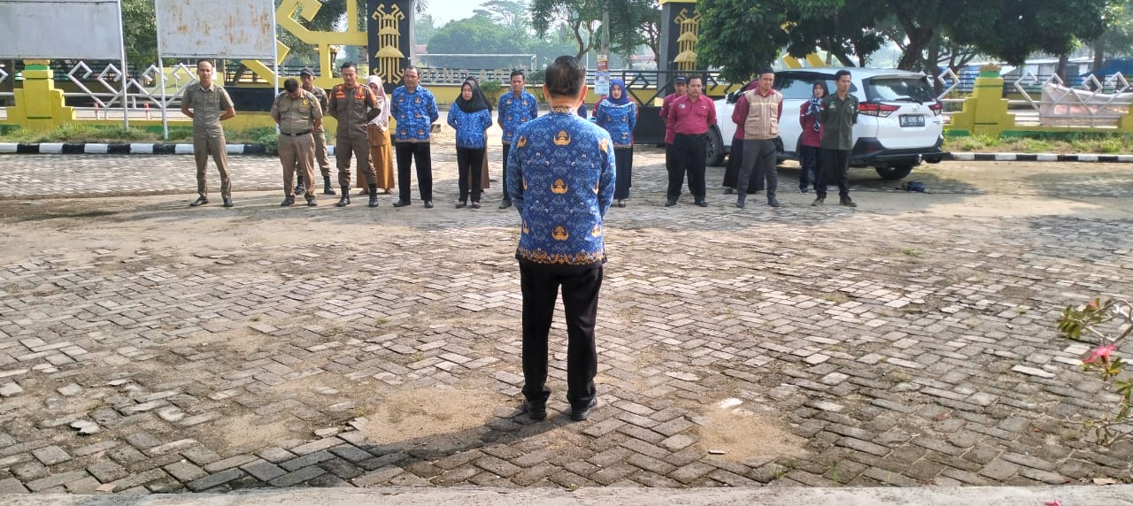 Apel Mingguan di Halaman Kantor Kecamatan Seputih Agung (Senin, 22 Mei 2023)